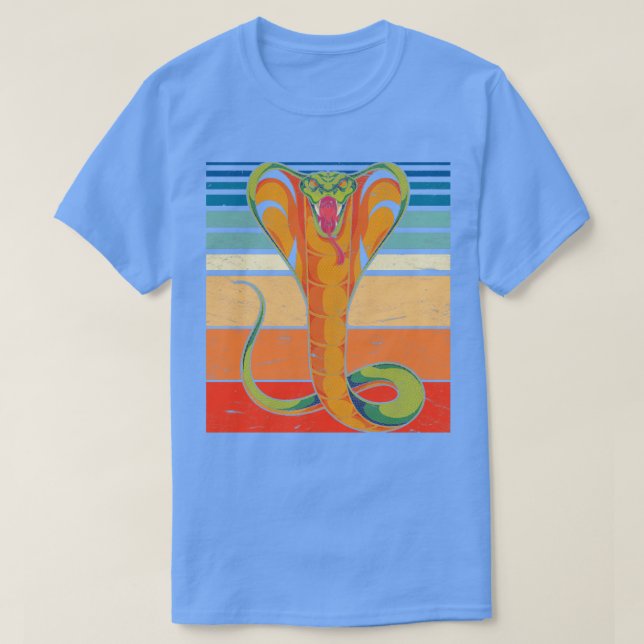 Camiseta Mascota Retro Cobra Reptile Lover Animal Snack (Diseño del anverso)