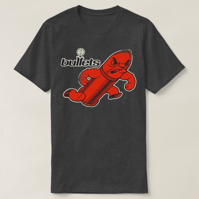 Camiseta Mascota retro de Bullet Man (Diseño del anverso)