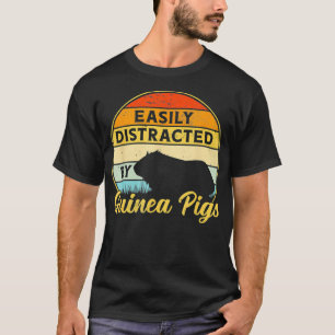 Camiseta Mascota Retro Sunset de Guinea Distraído Fácilment