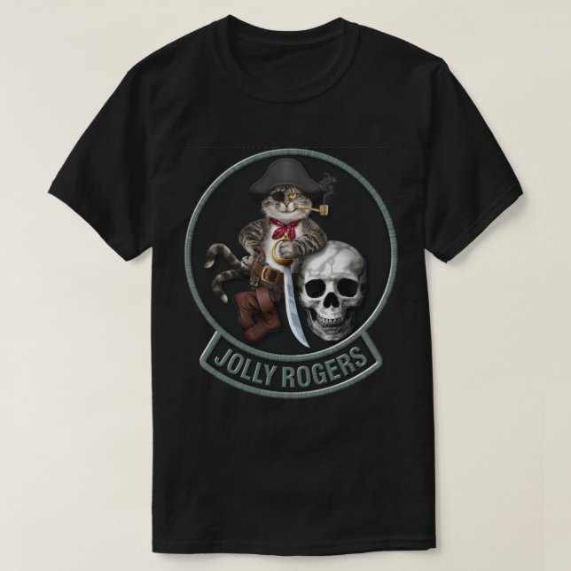 Camiseta Mascota Rogers alegre de F-14 Tomcat (Diseño del anverso)