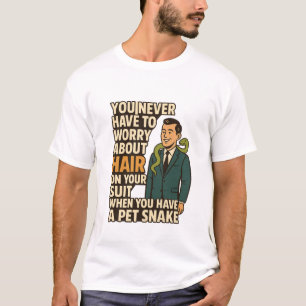 Camiseta Mascota Serpiente No en Traje de Pelo Gráfico Dive