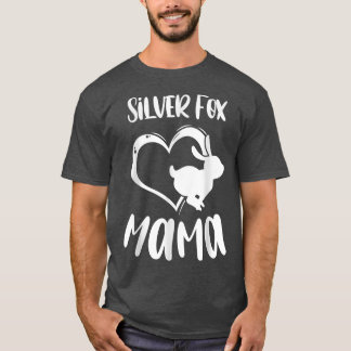 Camiseta Mascota Silver Fox Mama Dueña de Conejo Madre Muje