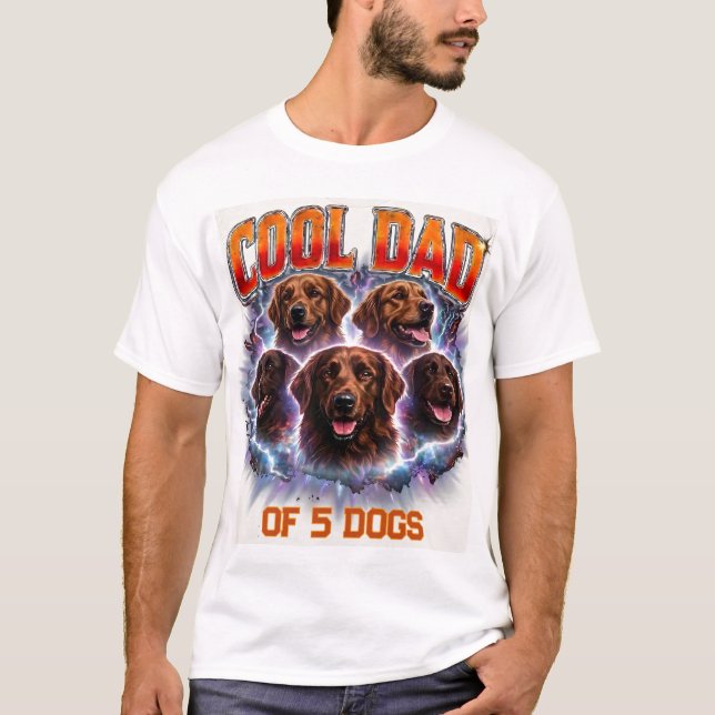 Camiseta Mascota Simple Moderno Cool Perro Personalizado Nú (Anverso)