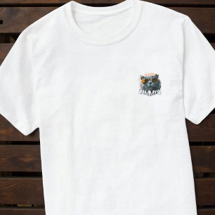 Camiseta Mascota Simple y Moderno Nombre y foto de Guay