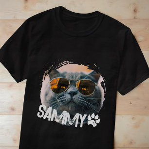 Camiseta Mascota Simple y Moderno Nombre y foto de Guay