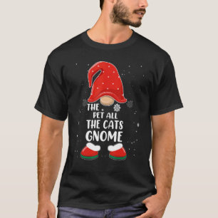 Camiseta Mascota Todos Los Gatos Gnome Búfalo Placa Matanza
