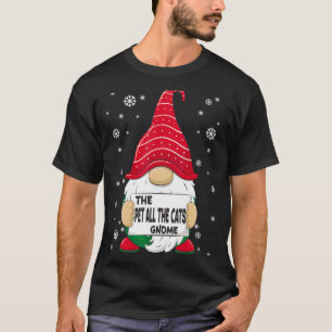 Camiseta Mascota Todos Los Gatos Gnome Familia Navidades De