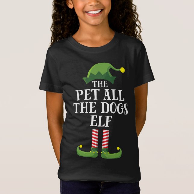 Camiseta Mascota Todos Los Perros Elf Coincidiendo Con Navi (Anverso)