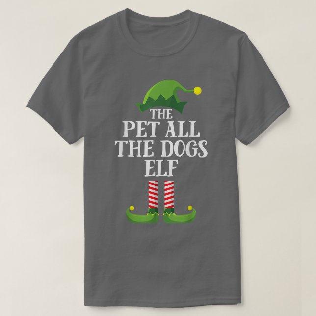 Camiseta Mascota Todos Los Perros Elf Grupo Familiar Parean (Diseño del anverso)
