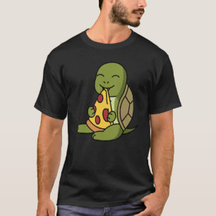Camiseta Mascota Tortoise Eating Pizza