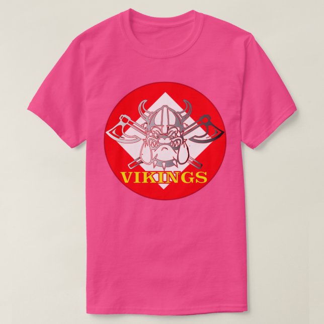 Camiseta Mascota Vikings (Diseño del anverso)
