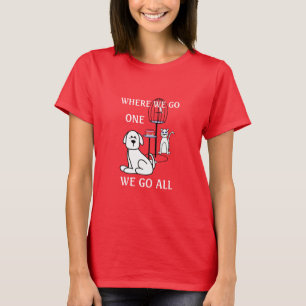 Camiseta Mascotas a donde vamos todos