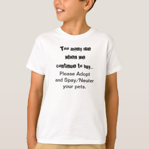 Camiseta Mascotas Adoptar Esterilizar Gatos Perros