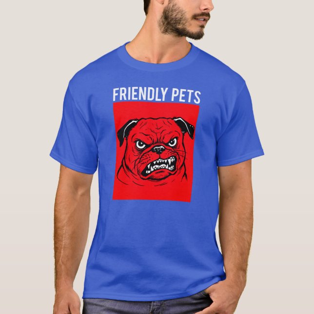Camiseta Mascotas Amigables (Anverso)