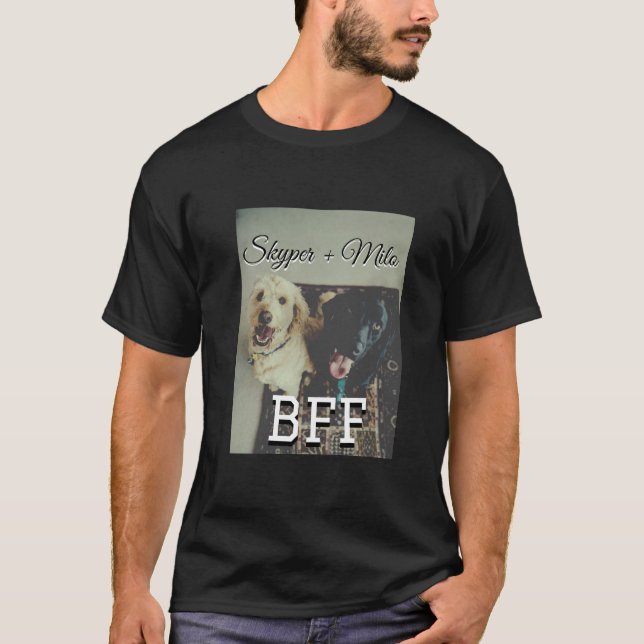 Camiseta Mascotas amigos bestias agregar nombre mascota fot (Anverso)