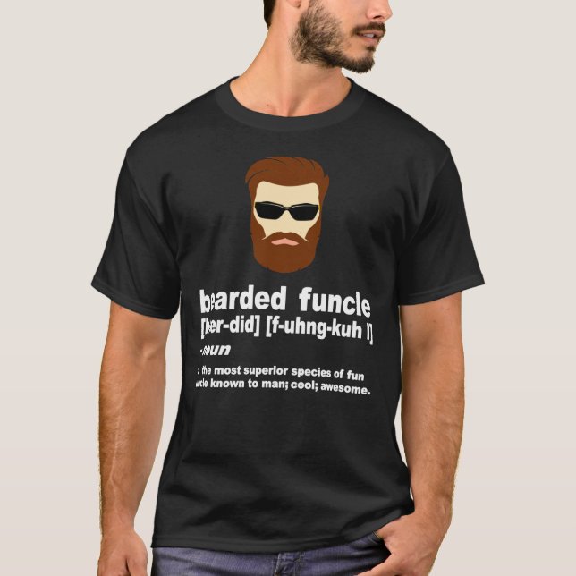 Camiseta Mascotas con barba de funcle Shirt Gracioso Tío De (Anverso)