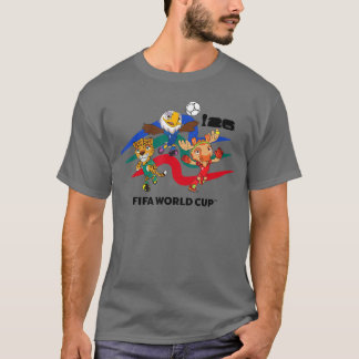Camiseta mascotas de acción del país anfitrión de la Copa M