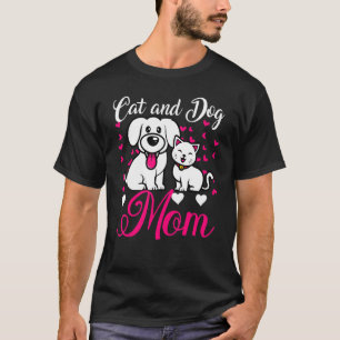 Camiseta Mascotas de animales de gatos y perros dueños del 