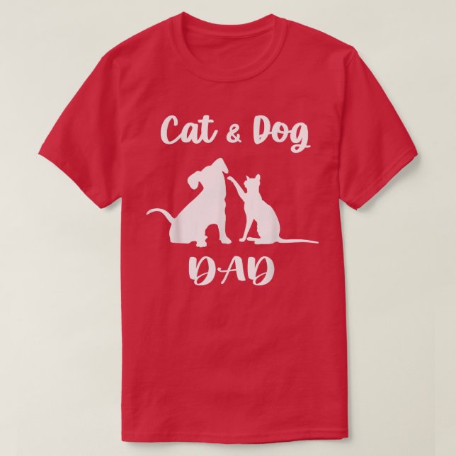 Camiseta Mascotas de gatos y perros adoran a los animales c (Diseño del anverso)