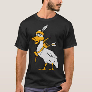 Camiseta Mascotas de la proa india del pato labrador negro