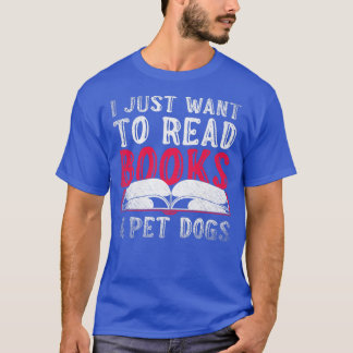 Camiseta Mascotas de libros de libros bibliotecarios leñado