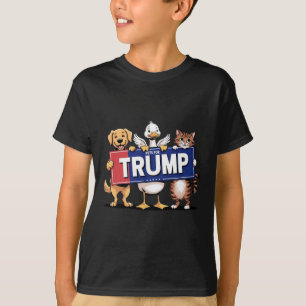 Camiseta Mascotas de perro de pato para Trump