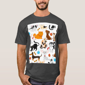 Camiseta Mascotas gatitos y cachorros pedigrí mascota con j