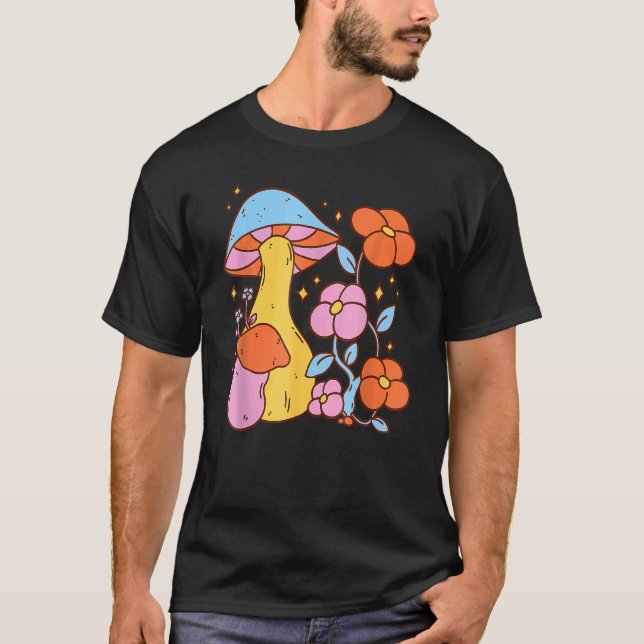 Camiseta Mascotas Mágicas Coloridas De Micología Para Hippi (Anverso)