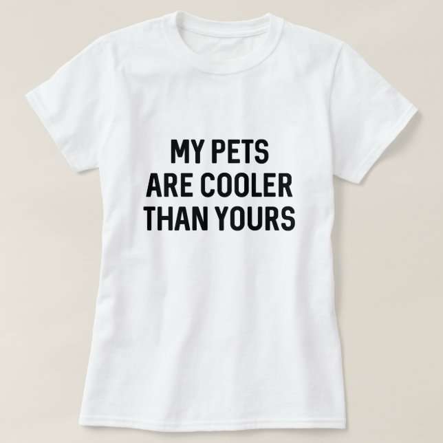 Camiseta Mascotas más geniales (Diseño del anverso)