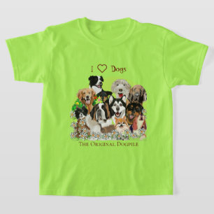 Camiseta Mascotas originales de pila de perros, personaliza