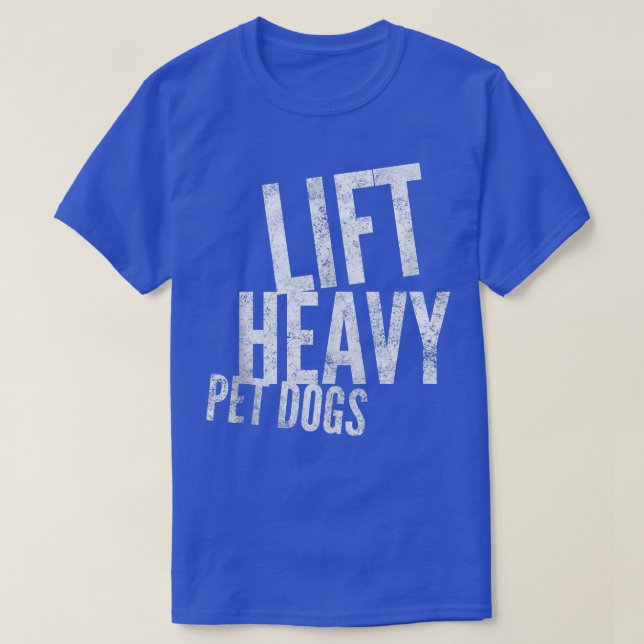 Camiseta Mascotas pesados elevadores Perros divertidos Gimn (Diseño del anverso)