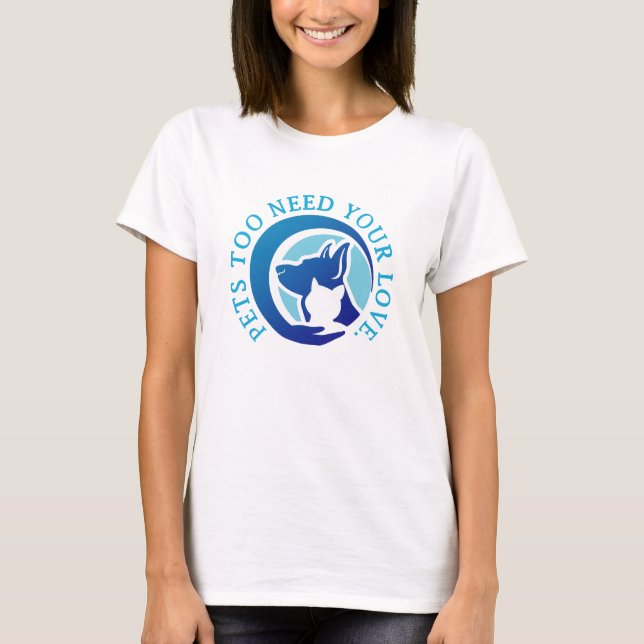 Camiseta mascotas que necesitan su amor (Anverso)