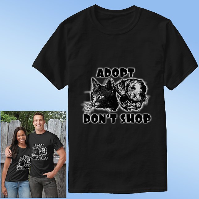 Camiseta Mascotas y animales ADOPTAN NO COMPRAR (Subido por el creador)