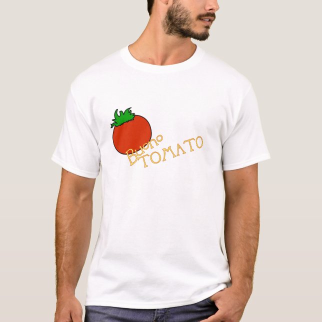 Camiseta masculina 1 del tomate de APH Buono (Anverso)