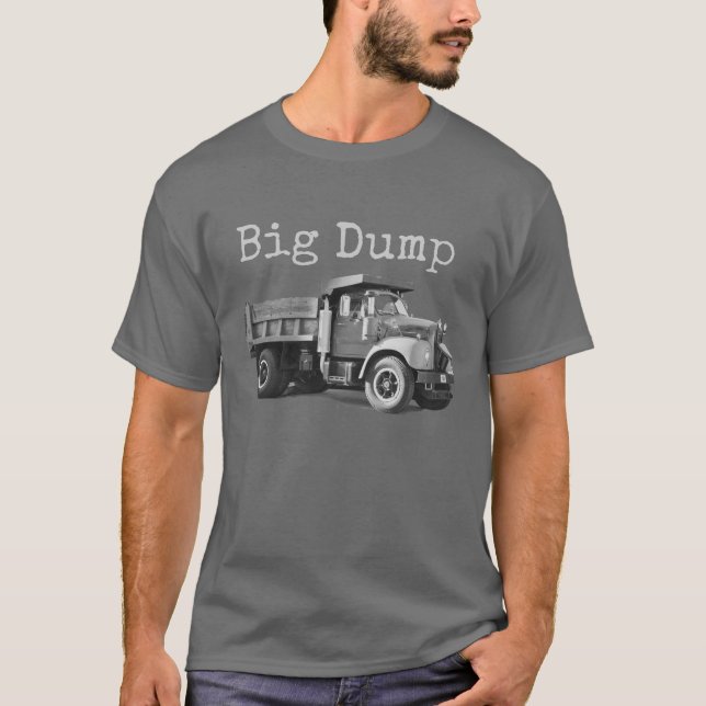Camiseta masculina #2 "Big Dump", humorística (Anverso)