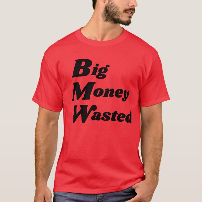 Camiseta masculina anti-BMW divertida (Anverso)