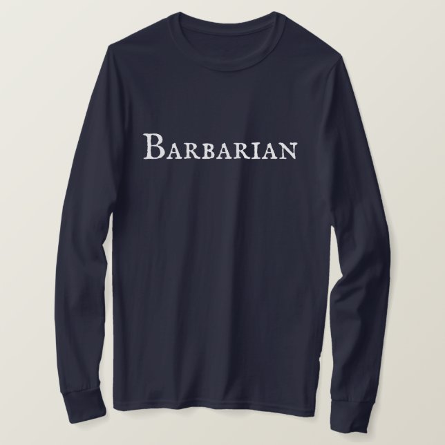 Camiseta masculina "bárbara" (Anverso del diseño)
