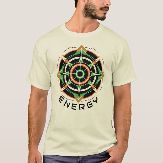 Camiseta Masculina Básica Abstrato Futurista-6 (Anverso)