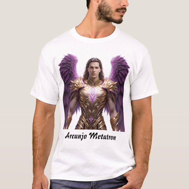 Camiseta Masculina Básica Arcanjo Metatron (Anverso)