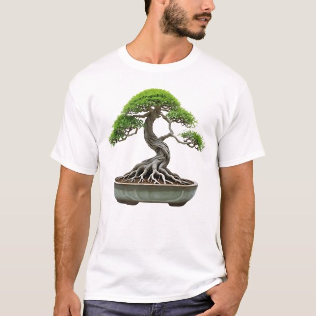 Camiseta Masculina Básica Bonsai-1 (Anverso)