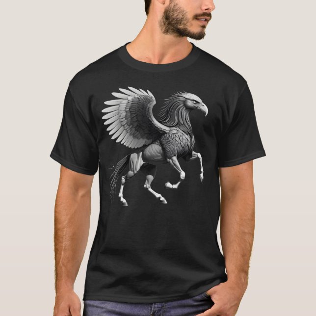 Camiseta Masculina Básica Cavalo Águia-1 (Anverso)