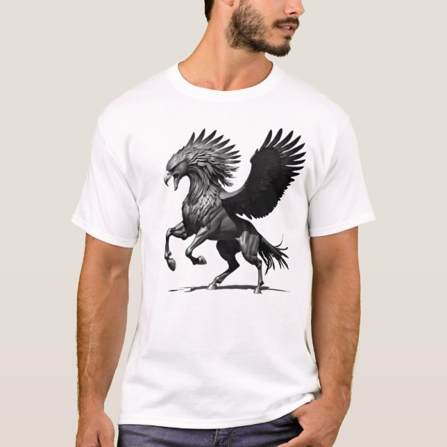 Camiseta Masculina Básica Cavalo Águia-2 (Anverso)