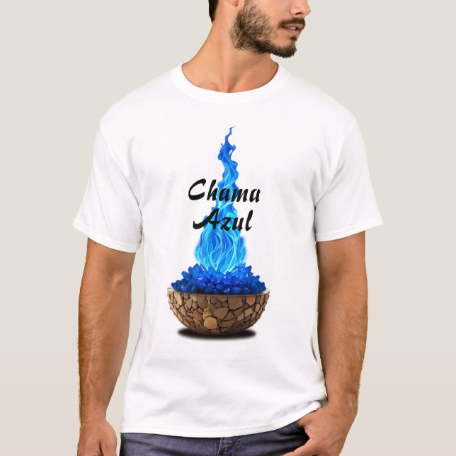 Camiseta Masculina Básica Chama Sagrada-1  (Anverso)