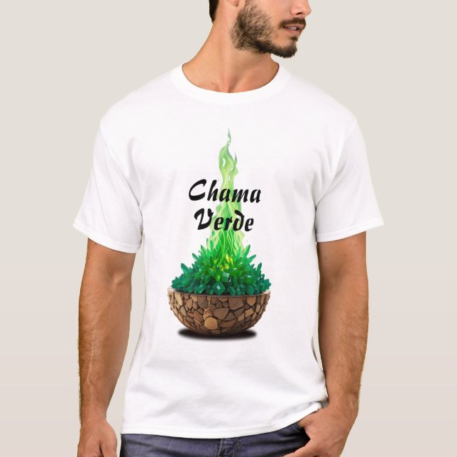 Camiseta Masculina Básica Chama Sagrada-5 (Anverso)