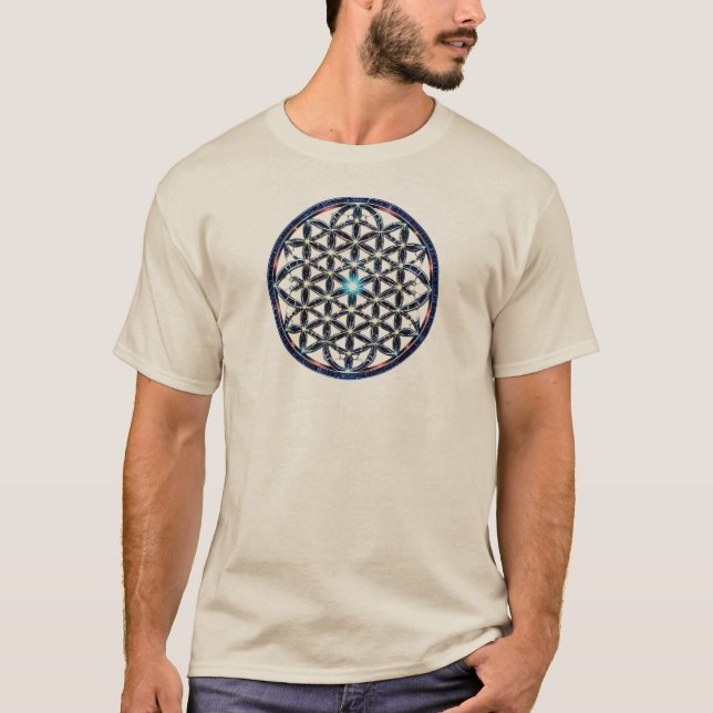 Camiseta Masculina Básica Flôr da Vida-11 (Anverso)