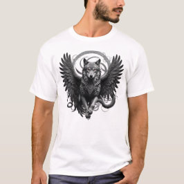 Camiseta Masculina Básica Lobo Águia-2