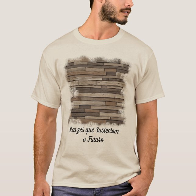 Camiseta Masculina Básica Madeira Viva (Anverso)