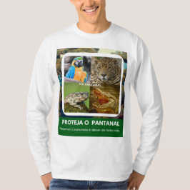 Camiseta Masculina Básica Mangas Longas Pantanal
