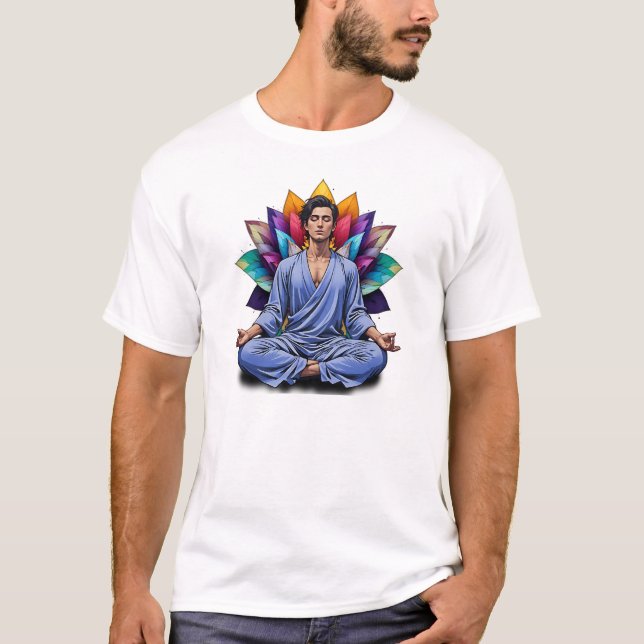 Camiseta Masculina Básica Meditação-2 (Anverso)
