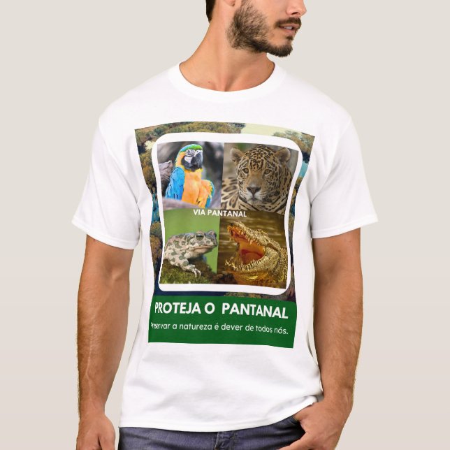 Camiseta Masculina Básica Pantanal (Anverso)